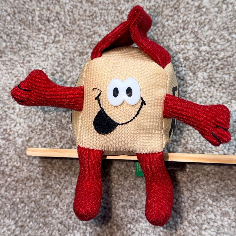 Vintage Dan Dee Merry Beans Egg Nog Plush Christmas Holiday Bean Bag Toy